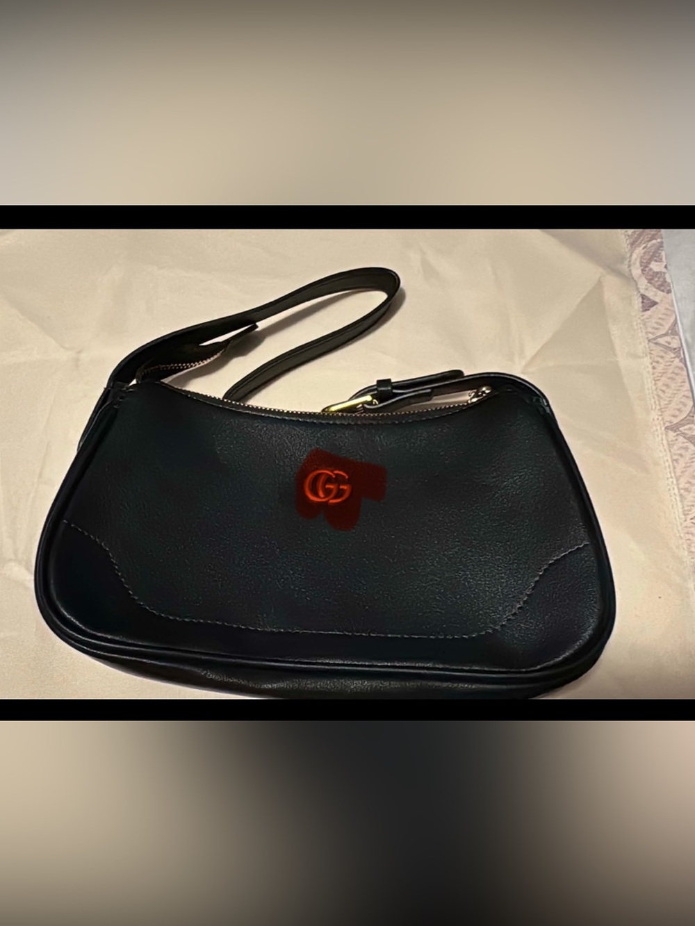 Black Leather Shoulder Bag